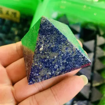 Kamień Naturalny, Mineralny Kryształ Lapis Lazuli Piramida Dekoracji Domu Czary Adoracja, Medytacja Koło Impulsowe Uzdrawiający Wzmacniacz