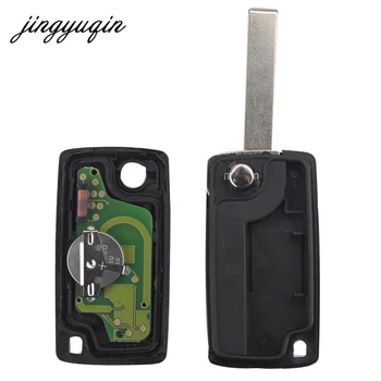 Jingyuqin Remtekey CE0523 Klapki zdalny klucz samochodowy 3 przyciski średni bagażnika do Citroen key ASK 433 Mhz ID46 - PCF7941 VA2 HU83/ HCA