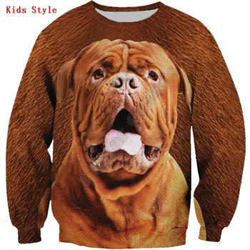 Coton De Toliara Bluzy z 3D print, Sweterek Dla Chłopców I Dziewcząt, Koszule z Długimi Rękawami, Plac Fajna Bluza ze Zwierzętami 02