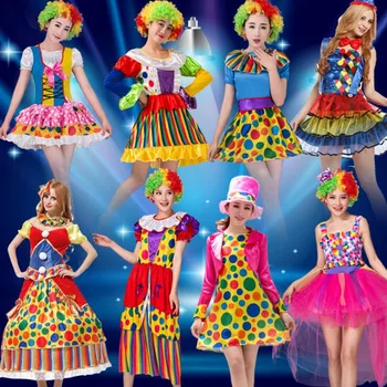 Karnawałowy Wystrój Na Przyjęcia Dorosłe Dziewczęta Chłopcy Kobiety Mężczyźni Kostium Klauna Park Rozrywki, Cyrk, Clown Odzież Halloween