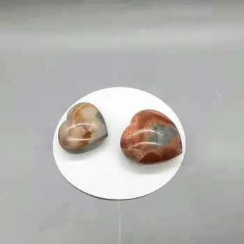 130-150 g Naturalny morski kamień serce kryształ kamień mineralny próbki kryształ jęk 1 szt.