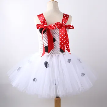 Sukienka-paczka z Psem dalmatyńczyka dla Małych Dziewczynek, Biały, Czarny, Cętkowany Garnitur Zwierzęcia na Halloween dla Dzieci, Strój do Przebrania Szczeniaka dla małych Dzieci