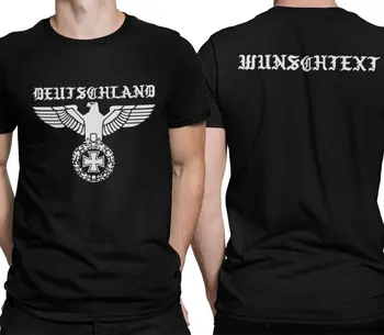 Niemcy Męska t-Shirt Z Napisem Wish Empire Eagles Deutsches Niemiecka Armia, Wehrmacht Krótki Casual Bawełniana odzież męska