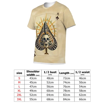 3D Koszulka Męska Odzież Letnia Casual t-Shirt Z Krótkim Rękawem, Indywidualność, Meble, Odzież, Koszulki Z Nadrukiem Czaszki, Koszulki Męskie Bluzki
