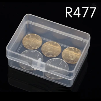 Domowe Przechowywanie 1Pc R477 Prostokątne Plastikowe Pudełko Przezroczyste Pudełko Do Pakowania Produktów Pp Metalowe Części Skrzynka Na Narzędzia Z Pokrywą