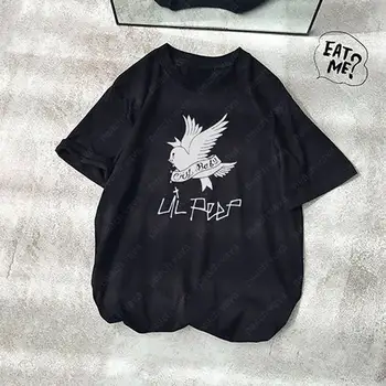 SUNOWE Letnia Koszulka Lil Peep Hip-hop Piosenkarka Zabawa Przy Użyciu Print Harajuku Temat Codziennych Bluzki Z Krótkim Rękawem Damska Odzież Męska