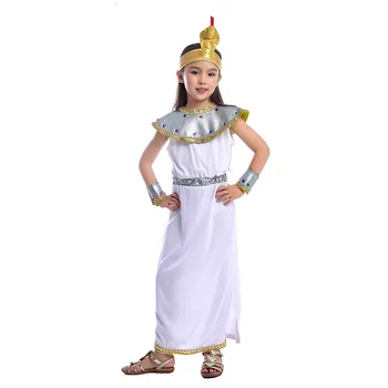 Stara egipska dziewczyna kombinezon książę księżniczka stroje dla dzieci Halloween cosplay odzież sukienka