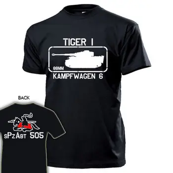 2019 Gorąca wyprzedaż koszulka Kampfwagen 6 Tiger1 sPzAbt 505 Schwere Panzer Oddział SdKfz181 t-Shirt