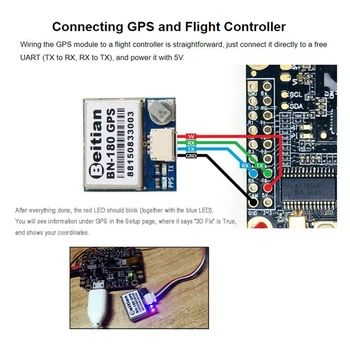 BN-180 Moduł GPS TTL Podwójny Glonass GPS + GPS Pasywna Antena Do Arduino, Raspberry Pi Pixhawk Samolot CC3D Betaflight