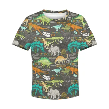 Miłość Dinozaur 3D Wszędzie Bluzy Z Nadrukiem dla Dzieci Sweter Bluza dres Koszulki Chłopak Dla Dziewczyny Fajna Odzież Ze Zwierzętami 02