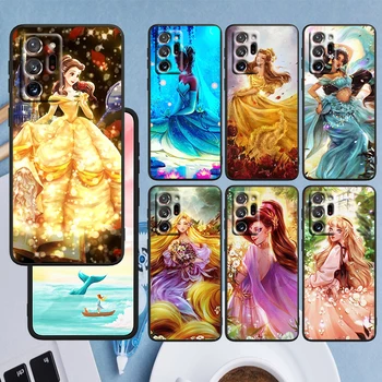 Etui Na telefon w stylu Księżniczki Disneya, Czarny, Samsung A73 A70 A10 A20 A8 A03 j6 j7 Note 20 10 9 Ultra Lite Plus F23 M52 M21