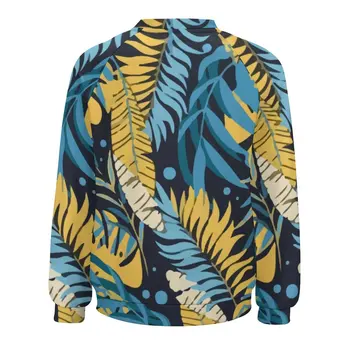 Oryginalne Tropikalne Bluzy Damskie Z Długim Rękawem Żółty Liści Palmowych Kawaii Casual Bluza Nowy Harajuku Zbyt Duży Projekt Bluzy 1
