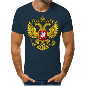 Modna męska koszulka z okrągłym dekoltem i 3D nadrukiem w stylu rosyjskim, dorywczo szczyty dla par, rodzinna t-shirt z krótkim rękawem dla rodziców i dzieci, luźny t-shirt 3