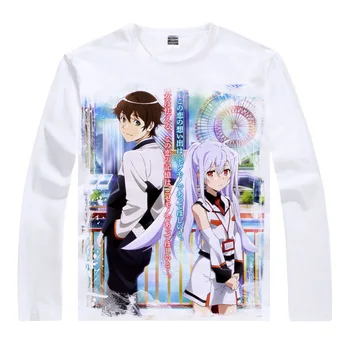 Coolprint Anime Koszula z Tworzyw sztucznych Wspomnienia Koszulki Multi-styl Z Długim Rękawem Puramemo przez tsukasa Mizugak Isla Cosplay Кавайные Koszule 3