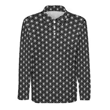 Casual Shirt Polo Sacred Geometry, t-Shirty 