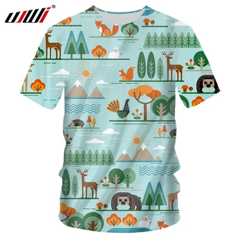 2019 Letnie t-Shirty Dla Chłopców, Nowa, Krótka koszulka z 3D print Zwierząt, Śmieszne koszulki 6XL, t-Shirt Hombre