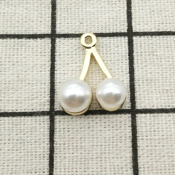 10szt perła wiśnia urok biżuteria akcesoria kolczyki wisiorek bransoletka naszyjnik zawieszenia stop cynku diy wyszukiwanie 16x20 mm
