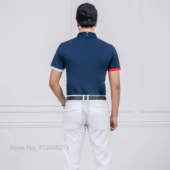 Ttygj Letnie Męskie Koszule Z Krótkim Rękawem Męska Koszulka Do Golfa Męskie Szybkoschnące T-Shirt Casual Patchwork Odzież Dla Golfa Polo T-Shirt Mundury