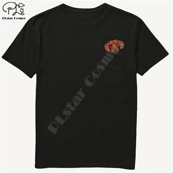 Owczarek niemiecki w kieszeni, Koszulka dla miłośników psów, Czarna Bawełniana Męska koszulka Made in USA z postaciami z kreskówek, męskie, Unisex, Nowa koszulka styl-12