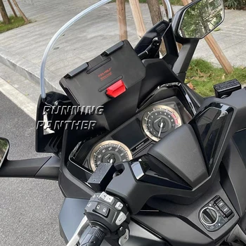 NOWY Motocykl GPS Telefon komórkowy Nawigacyjne Uchwyt USB i Bezprzewodowa Ładowarka Uchwyt Uchwyt Uchwyt Do Honda NSS 350 NSS350