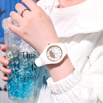 Super Miękkie Silikonowe Zegarki Damskie Zegarek Z Gumowym Paskiem, Zegarki Sportowe, Zegarki Dla Dziewczynek, Modne Minimalistyczne Sukienki Damskie Reloj Mujer