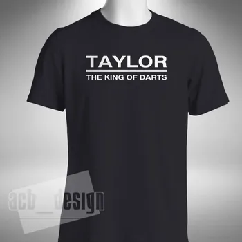 Taylor King of Darts Męska Koszulka Phase Phil Taylor Legend Gerwen Lewis Barney 2019 Letnia Męska t-Shirt z Okrągłym dekoltem i nadrukiem 3D