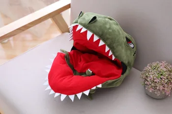 Anime, kreskówka dinozaur kapelusz Tyranozaur Rex Pluszowe zabawki dinozaur ostre zęby rekwizyty kapelusz Halloween dekoracje cosplay akcesoria