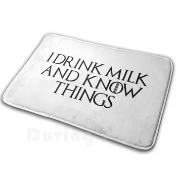 Piję mleko i wiem rzeczy Dywan Dywanik Mata Poduszka jest Miękka Antypoślizgowe Hobby piję mleko i wiem rzeczy Gry o tron 4