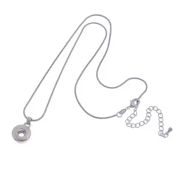 Modny, prosty naszyjnik z zapięciem, 60 cm, wąż łańcuch, 12 mm/18 mm, guziki, biżuteria, akcesoria 