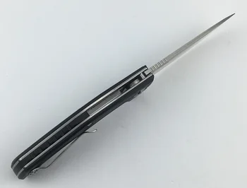 NKAIED JK3215G10 Flipper składany nóż D2 ostrze G10 + stalowy uchwyt kuchenny otwarty praktyczny owocowy nóż EDC narzędzie 1