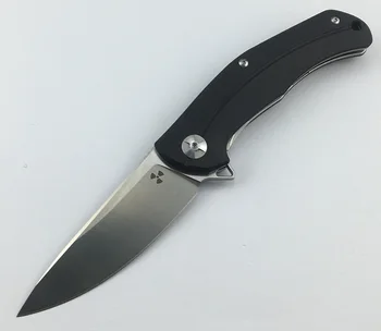 NKAIED JK3215G10 Flipper składany nóż D2 ostrze G10 + stalowy uchwyt kuchenny otwarty praktyczny owocowy nóż EDC narzędzie 3
