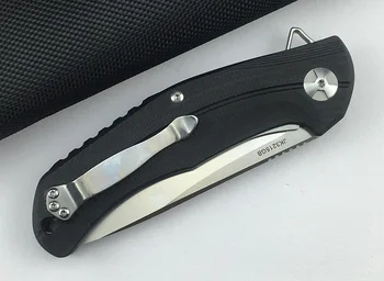 NKAIED JK3215G10 Flipper składany nóż D2 ostrze G10 + stalowy uchwyt kuchenny otwarty praktyczny owocowy nóż EDC narzędzie 4