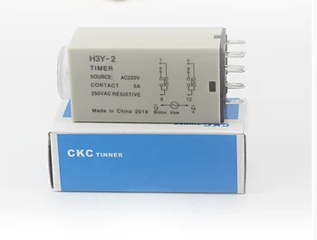 AC/DC 12 v 24 v 110 v 220 v 380 v H3Y-2 H3Y-4 0,1-10 S 8/16 kontaktów 5A Timer Opóźnienia Przekaźnika Czas opóźnienia elektromagnetycznego przekaźnik zasilania z Bazą 0