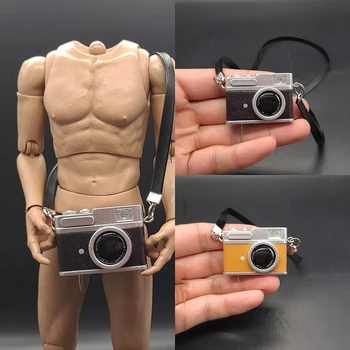 W przypadku 1/6 Skali Sceny Akcesoria Miniaturowa Kamera Cyfrowa Lustrzanka Model dla 12 Cal(y)Y) Męskie Damskie Figurka Ciała Lalki 0
