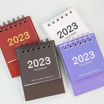 2023 Mini-Kalendarz Proste Kolorem Tenis Papierowy Tenis Planowanie Przenośny Kancelaryjny Kalendarz Planer Kalendarz Kawaii Dai S5M6