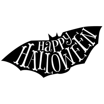 2020 Nowy Happy Halloween Tnące, Metalowe Znaczki Angielskie Słowa i nietoperz Cięcia Scrapbookingu Do Produkcji Papierowych Kartek bez Stempli Zestaw 1