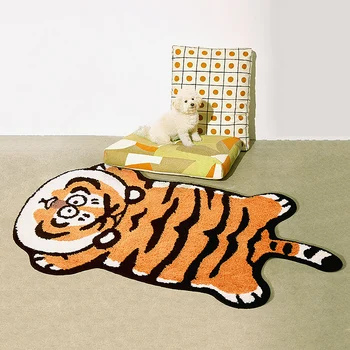 Chiński nowy rok ozdoba 2022 tygrys dotyk uczucie salon sypialnia nocne dywan piękny dywan