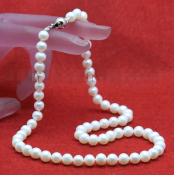 AAA biały słodkowodnych hodowane perły akoya naszyjnik 17 