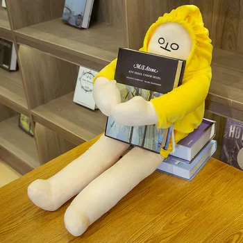 Nowy 18/65 cm WOONGJANG Kawaii Doll Żółty Banan Osób Pluszowe Zabawki Południowa Popularne Anime Uspokoić Lalki Prezenty na Urodziny dla Dzieci dla Dzieci 5