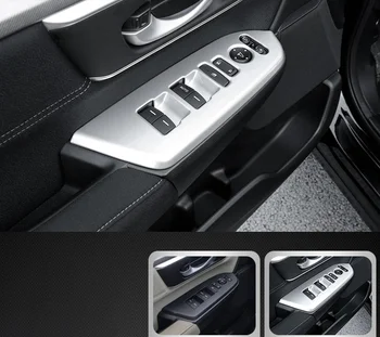 Honda CRV 2017-2021 GL ABS Matowy Srebrny Podnośnik szyby panel przełącznik pokrywa wykończenie Modyfikacja samochodu części samochodowe