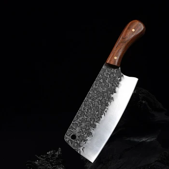 Ręczny nóż do krojenia Longquan clip stalowej ковочный nóż kuchenny domowy super lekka nóż kuchenny komercyjne noże