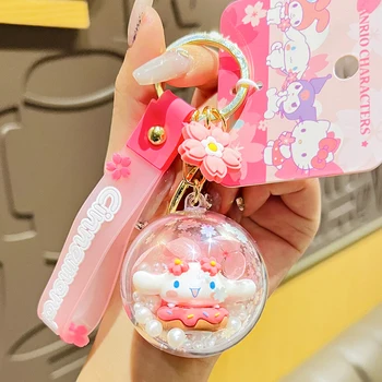 Ładny Sanrio Hello Kitty Cinnamoroll Kuromi My Melody Akcesoria Brelok Samochodowy Plecak Zawieszenie Sakura Pamiętnik Seria Prezent Dla Dziewczynek, Zabawki
