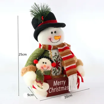 Nowy Renifer Święty Mikołaj Pluszowe Zabawki Wypchane Miękkie Miłe Zwierzę Łoś Bałwan Poduszka Lalki Zabawki Dla Dzieci, Dziewczyn Dla Dzieci Prezent Na Boże Narodzenie