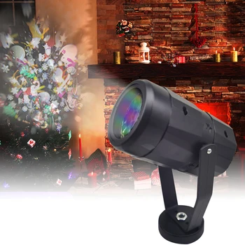Śnieżynka Automatyczne Obracanie Projektor 2 Modele LED Poruszający Laserowy Projektor boże Narodzenie Światła na Festiwal Atmosfera Lampa