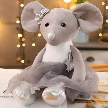 42 cm Kreskówka Mysz Pluszowa Zabawka Piękna Toaletowy Tkaniny Zwierzęta Myszy Lalki Miękkie Prezenty dla Dzieci Na Urodziny 1SZT