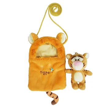 Disney 24 cm Anime Kubuś Puchatek miś Tiger pluszowe torba mini torba słodkie pluszowe torby dla Dziewczyn na urodziny prezent na boże Narodzenie