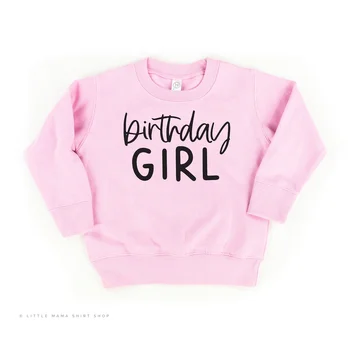 Sweter dla Dziewczynki na Urodziny, Sweter dla Dziewczyn, Sweter dla Dzieci, Graficzny Prezent dla Dzieci, bawełna, Top w stylu harajuku, kawaii, Unisex